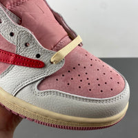 Low Top Sneakers, White Red Pink Colorway, Reverse Hook Design, Lace Up Design, Casual Gift for Sneaker Fans