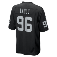 Las Vegas Raiders Jonah Laulu Black Team Game Jersey