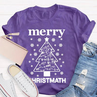 Humorous Math Christmas Shirt, Merry Christmath T-Shirt, Math Pun Holiday Graphic Tee, Mathematics Teacher Christmas Present, Student Xmas Top