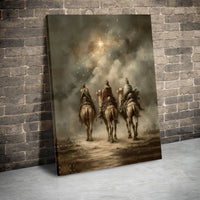 Star of Bethlehem Nativity Canvas Print, Three Wise Men Canvas Art, Christian Magi Christmas Canvas, Religious Holiday Wall Decor Present