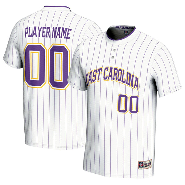 ECU Pirates NIL Pick-A-Player Lightweight Softball Jersey - White
