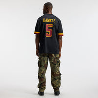 Hail Raiser Washington Commanders Jayden Daniels Black Alternate Game Jersey