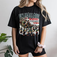 Santa Sleigh Mallard Shirt, Duck Hunting Christmas T-Shirt, Waterfowl Hunter Xmas Tee, Humorous Duck Hunting Shirt, Outdoorsman Holiday Present