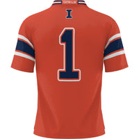 #1 Illinois Fighting Illini Football Jersey - Orange