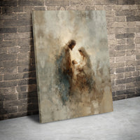 Abstract Holy Family Canvas Print, Nativity Scene Digital Wall Art Print, Christian Christmas Wall Decor, Religious Art Digital Download
