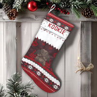Custom Bunny Christmas Stocking, Personalized Lop-Eared Rabbit Christmas Stocking, Adorable Pet Holiday Stocking, Animal Lover Xmas Mantel Decor
