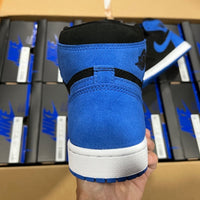 High Top Sneakers, Blue Colorway, Lace Up Design, Casual Gift for Sneaker Fans