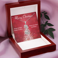 Cubic Zirconia Animal Lover Charm Necklace, Giraffe Pendant Necklace, 14K White Gold Finish Jewelry, Christmas Present for Wife Daughter Her