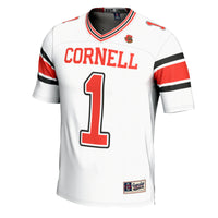 #1 Cornell Big Red Football Jersey - White