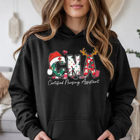 Certified Nursing Assistant Holiday Hoodie, CNA Christmas Hoodie, Nurse Xmas Sweatshirt, Medical Healthcare Pullover Hoodie Present