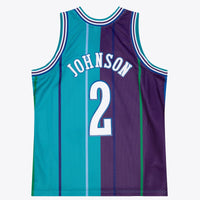 Charlotte Hornets Larry Johnson 1992 Split Swingman Jersey