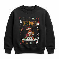 Humorous Christmas Crewneck, Middle Finger Reindeer Sweatshirt, Rude Santa Graphic Pullover, Sarcastic Holiday Sweatshirt, Adult Xmas Sweater