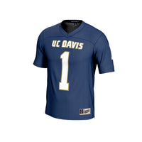 UC Davis Aggies Lightweight Collegiate Football Fashion Jersey - Navy