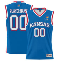 Kansas Jayhawks Lightweight NIL Pick-A-Player Basketball Jersey - Royal