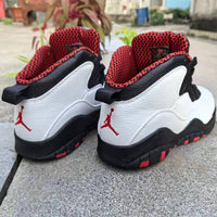 High Top Sneakers, White Black Red Colorway, Lace Up Design, Casual Gift for Sneaker Fans
