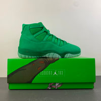 Retro Low Top Sneakers, Green Colorway, Suede Footwear, Lace Up Design, Casual Gift for Sneaker Fans