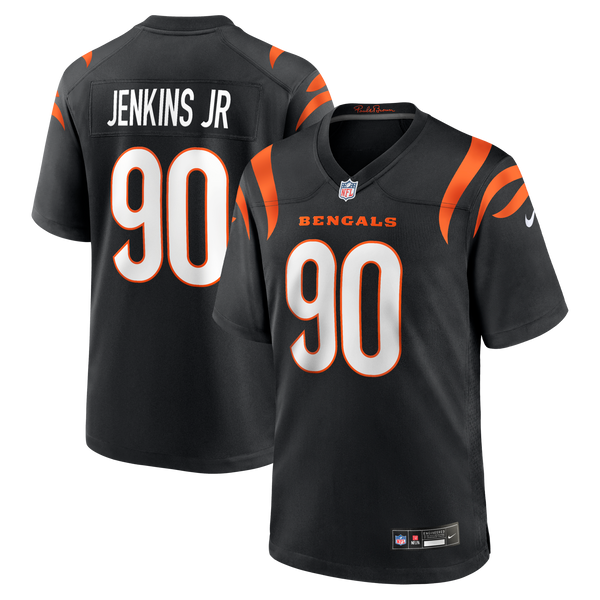 Cincinnati Bengals Kris Jenkins Jr. Black Game Jersey