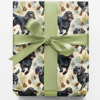 Adorable Dog Christmas Gift Wrap, Boykin Spaniel Wrapping Paper, Hunting Dog Holiday Wrapping Paper, Nature Lover Pet Gift Wrap Paper Roll