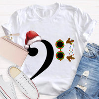 Festive Holiday Graphic T-Shirt, Christmas Santa Hat Shirt, Adorable Santa Hat Christmas Tee, Merry Xmas Party Unisex Holiday Shirt