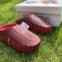 Slides, Burgundy Colorway, Slip On Design, Casual Gift for Shoe Lovers