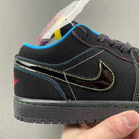 Low Top Sneakers, Black Yellow Colorway, Lace Up Design, Casual Gift for Sneaker Fans