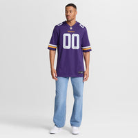Minnesota Vikings Purple Custom Game Jersey