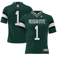 #1 Michigan State Spartans Endzone Football Jersey - Green