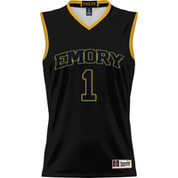 #1 Emory Eagles Lightweight Basketball Jersey - Black