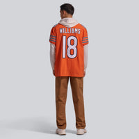 Chicago Bears Caleb Williams Orange Alternate Elite Jersey
