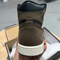 High Top Sneakers, Black Brown Colorway, Leather Footwear, Lace Up Design, Casual Gift for Sneaker Fans