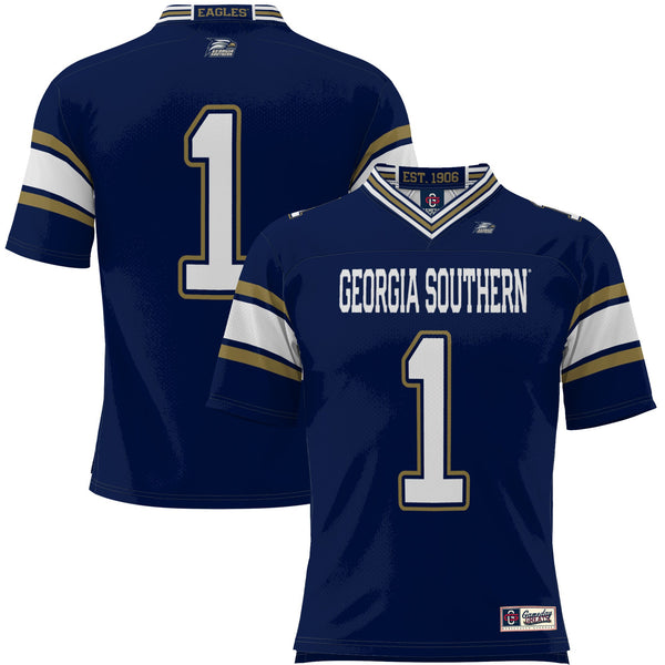 #1 Georgia Southern Eagles Endzone Football Jersey - Blue