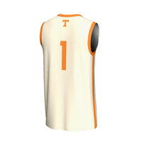 #1 Tennessee Volunteers Lightweight Basketball Fashion Jersey - Cream