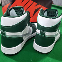 Low Top Sneakers, White Green Colorway, Lace Up Design, Casual Gift for Sneaker Fans