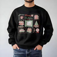 Comfy Book Lover Christmas Sweater, Merry Bookmas Sweatshirt, Adorable Bookish Holiday Crewneck, Book Lover Sweatshirt, Xmas Present for Readers