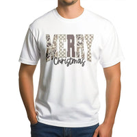 Distressed Camouflage Shirt, Merry Christmas Camo T-Shirt, Rustic Hunting Graphic Tee, Holiday Outdoorsman T-Shirt, Hunter Christmas Present