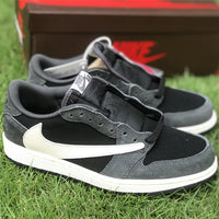Low Top Sneakers, Black Gray Colorway, Reverse Hook Design, Lace Up Design, Casual Gift for Sneaker Fans