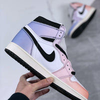 Low Top Sneakers, White Purple Colorway, Gradient Colorway, Lace Up Design, Casual Gift for Sneaker Fans