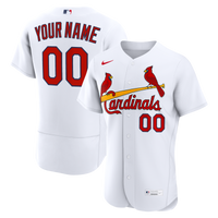 St. Louis Cardinals White Home Authentic Custom Jersey