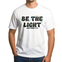 Bible Verse Christmas Shirt, Be the Light Matthew 5:14 T-Shirt, Christian Faith Graphic Tee, Scripture Holiday T-Shirt, Faith Based Present