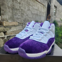 High Top Sneakers, White Purple Colorway, Lace Up Design, Casual Gift for Sneaker Fans