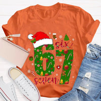 Festive Holiday Graphic Tee, Christmas Snowflake Santa Hat T-Shirt, Adorable Santa Hat Snowflake Shirt, Merry Christmas Unisex Winter Tee Shirt