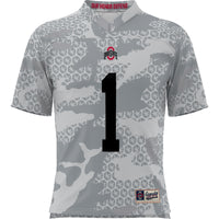 #1 Ohio State Buckeyes Camo Football Jersey - Gray