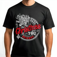 Humorous Sarcastic Holiday Shirt, Krampus Christmas T-Shirt, Retro Anti Christmas Graphic Tee, Vintage Spooky Xmas T-Shirt, Dark Humor Present