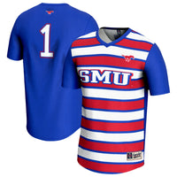 #1 SMU Mustangs Lightweight Soccer Fashion Jersey - Royal