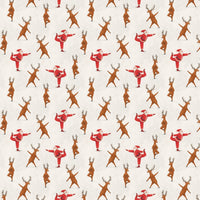 Humorous Reindeer Gift Wrap, Yoga Santa Wrapping Paper, Christmas Holiday Wrapping Paper, Festive Fitness Gift Wrap Roll, Xmas Present Paper