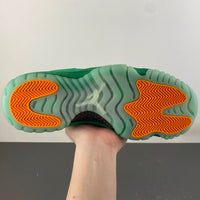 Retro Low Top Sneakers, Green Colorway, Suede Footwear, Lace Up Design, Casual Gift for Sneaker Fans