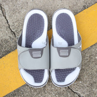 Slides, White Blue Colorway, Slip On Design, Casual Gift for Shoe Lovers