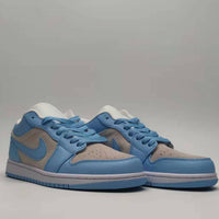 Low Top Sneakers, University Blue Colorway, Lace Up Design, Casual Gift for Sneaker Fans