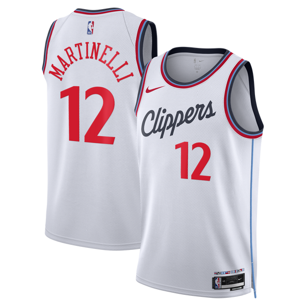 Los Angeles Clippers Replica Association Edition Swingman Jersey - White - Nick Martinelli