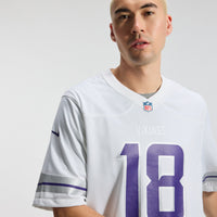 Minnesota Vikings Justin Jefferson White Alternate Game Player Jersey